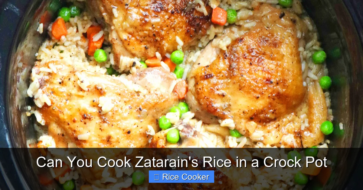 Can You Cook Zatarain's Rice in a Crock Pot