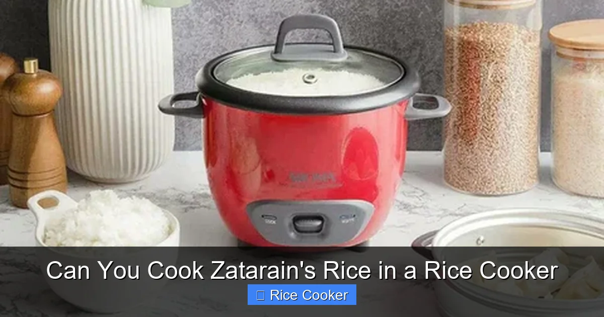 Can You Cook Zatarain's Rice in a Rice Cooker