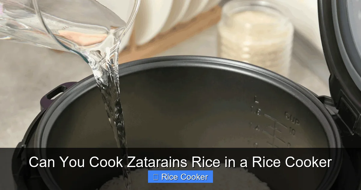 Can You Cook Zatarains Rice in a Rice Cooker