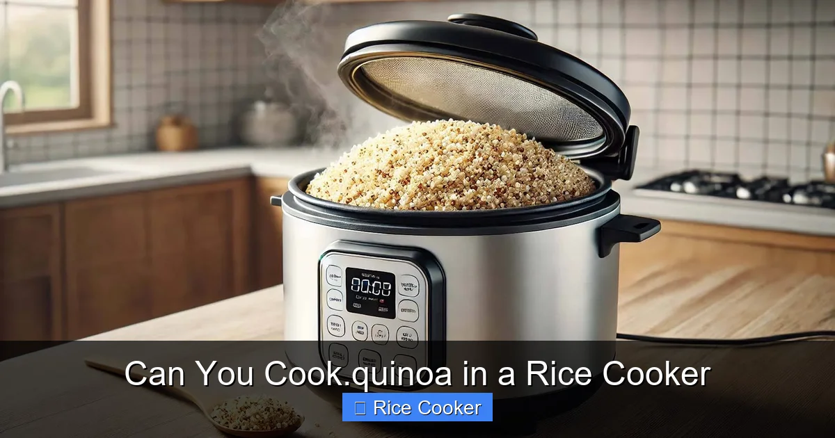 Can You Cook.quinoa in a Rice Cooker