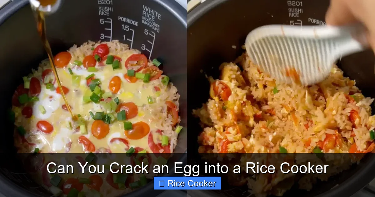 Can You Crack an Egg into a Rice Cooker
