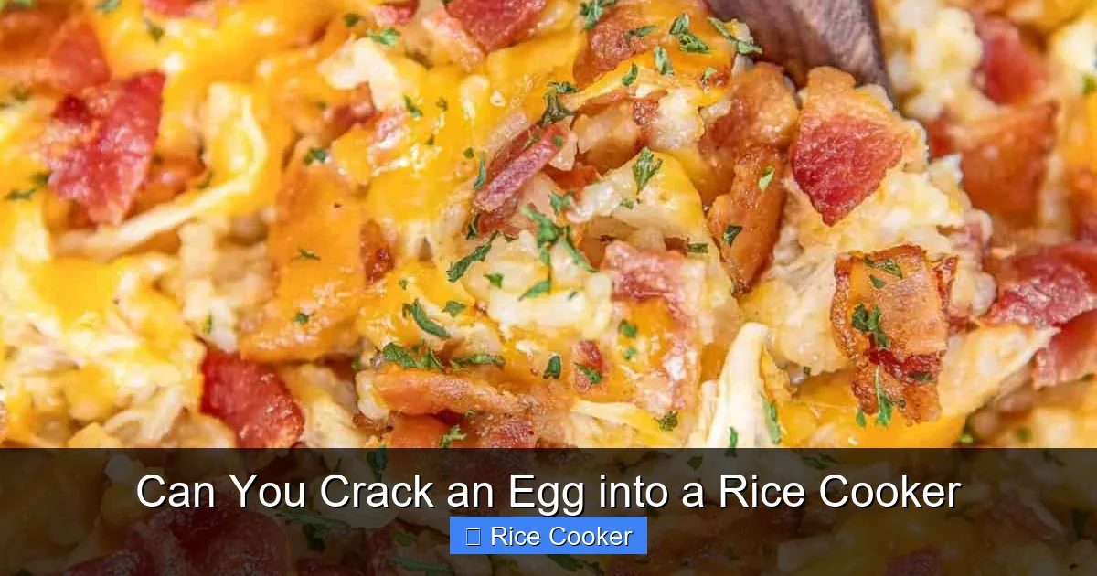 Can You Crack an Egg into a Rice Cooker