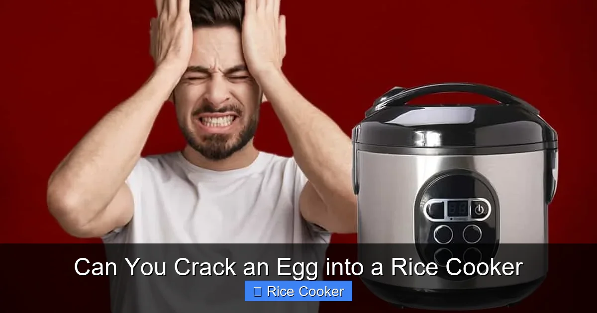 Can You Crack an Egg into a Rice Cooker