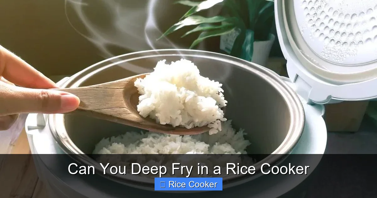 Can You Deep Fry in a Rice Cooker