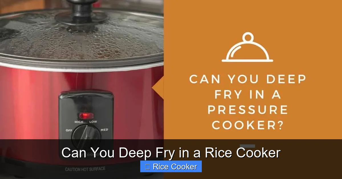 Can You Deep Fry in a Rice Cooker