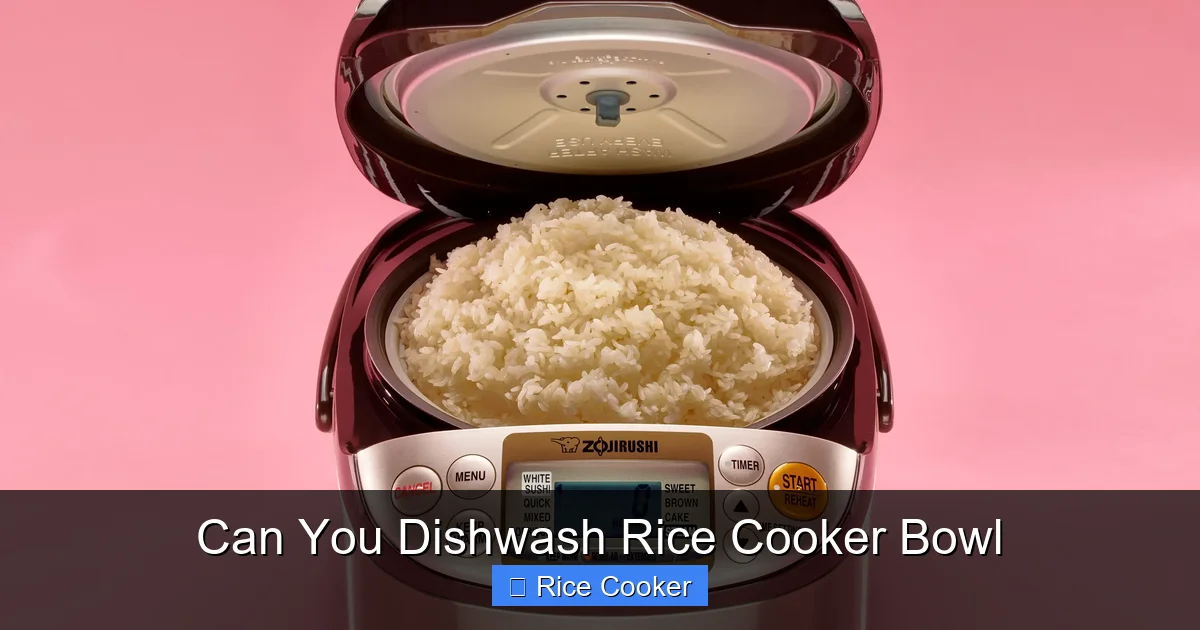 Can You Dishwash Rice Cooker Bowl