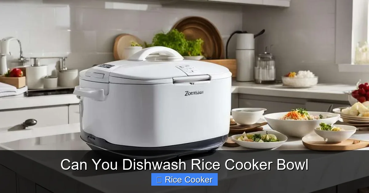 Can You Dishwash Rice Cooker Bowl