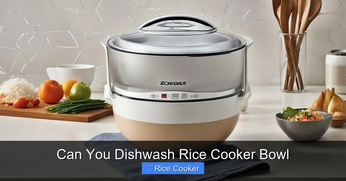 Can You Dishwash Rice Cooker Bowl