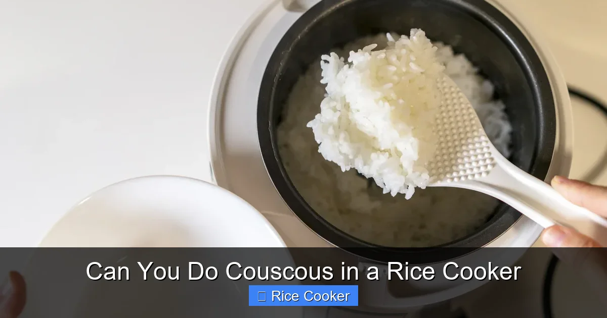 Can You Do Couscous in a Rice Cooker
