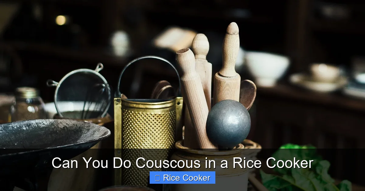 Can You Do Couscous in a Rice Cooker