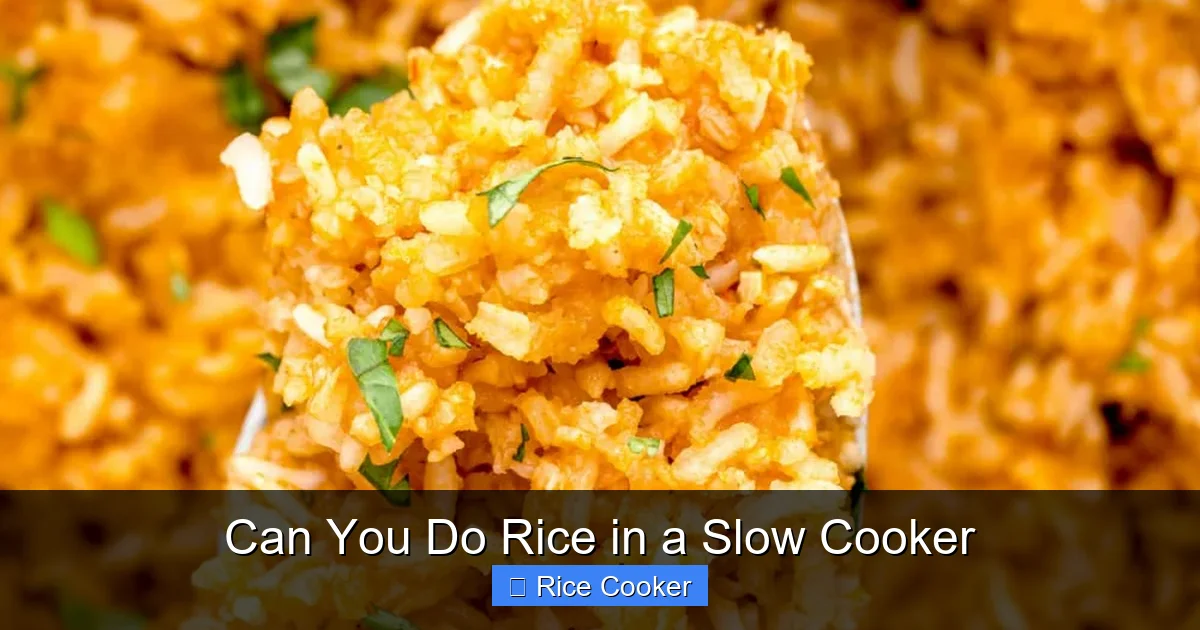 Can You Do Rice in a Slow Cooker