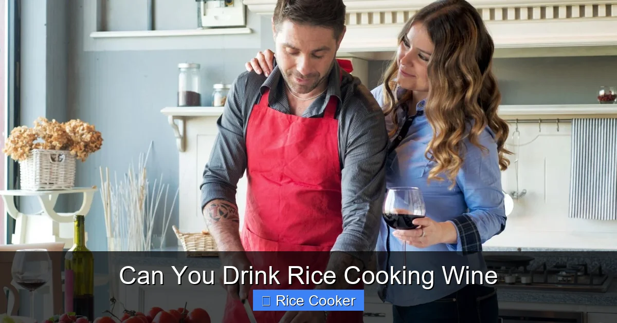 Can You Drink Rice Cooking Wine