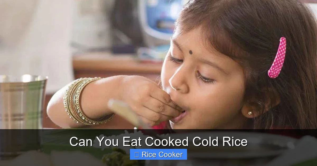 Can You Eat Cooked Cold Rice