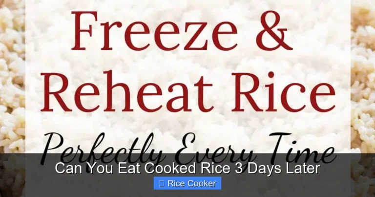 Can You Eat Cooked Rice 3 Days Later