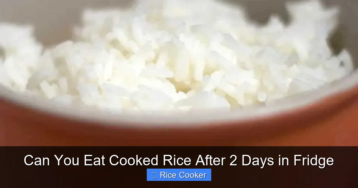Can You Eat Cooked Rice After 2 Days in Fridge