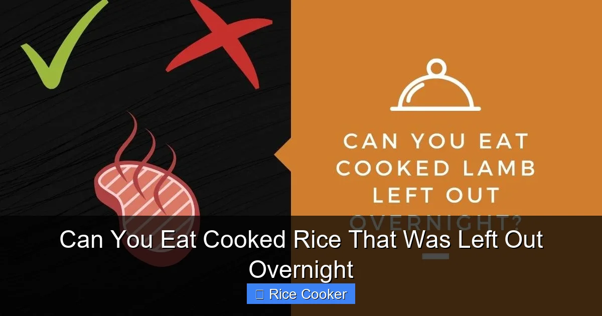 Can You Eat Cooked Rice That Was Left Out Overnight