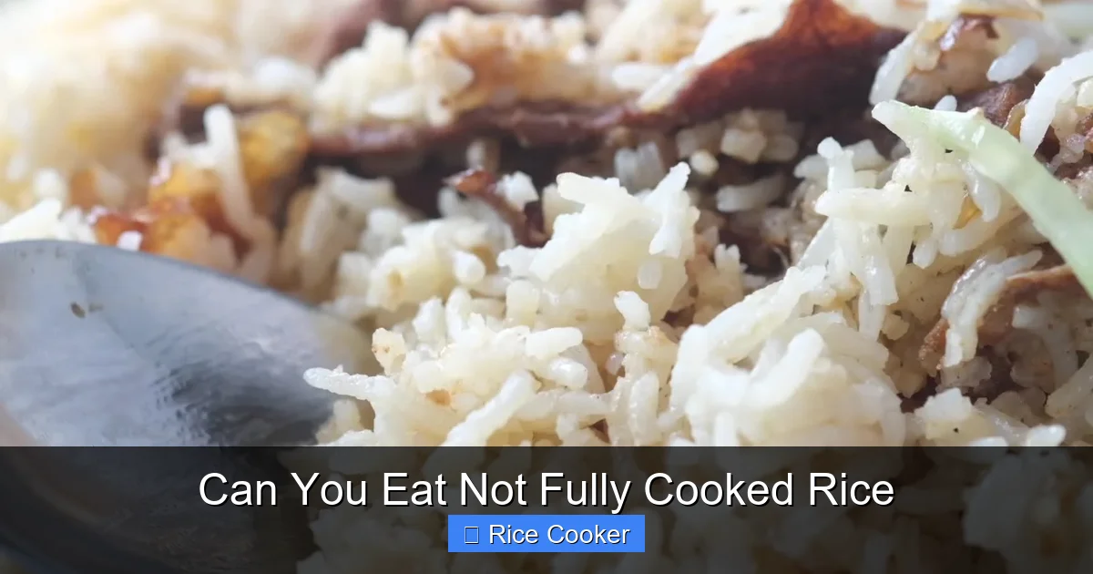 Can You Eat Not Fully Cooked Rice