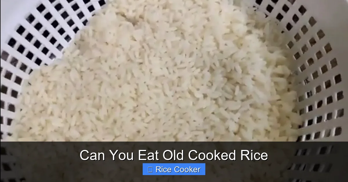 Can You Eat Old Cooked Rice