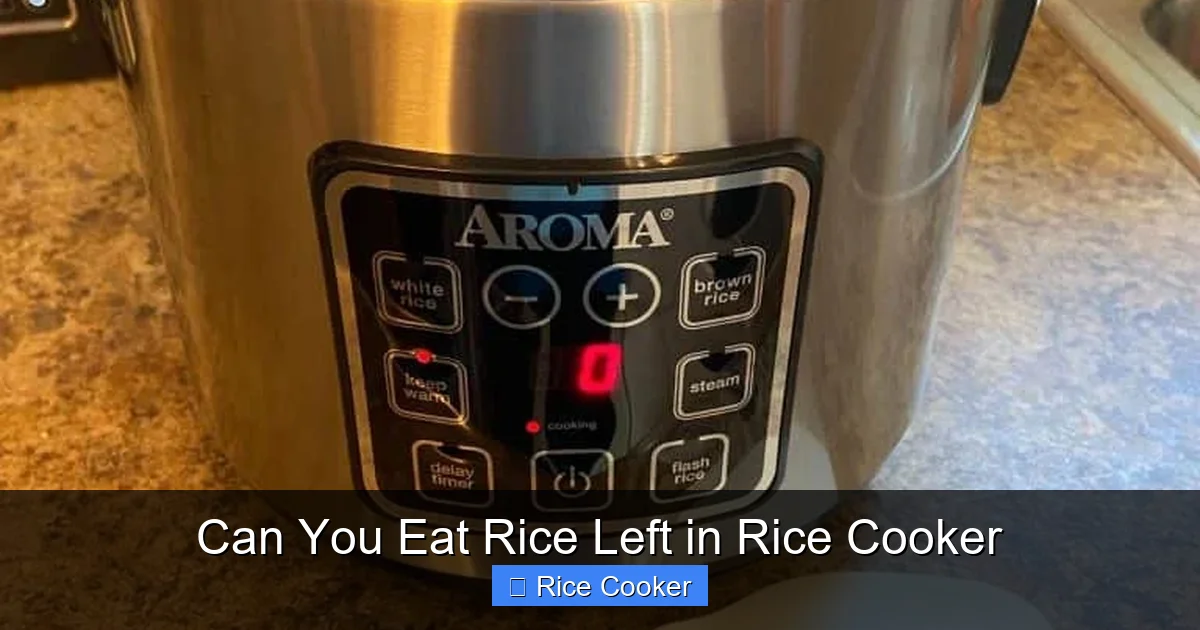 Can You Eat Rice Left in Rice Cooker