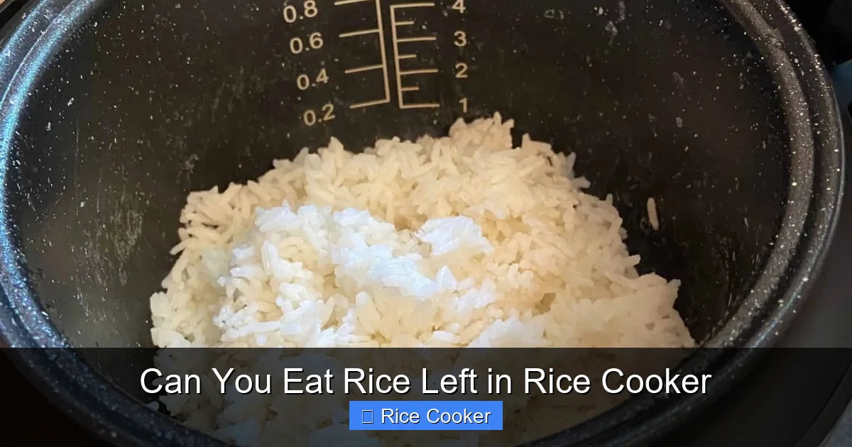 Can You Eat Rice Left in Rice Cooker