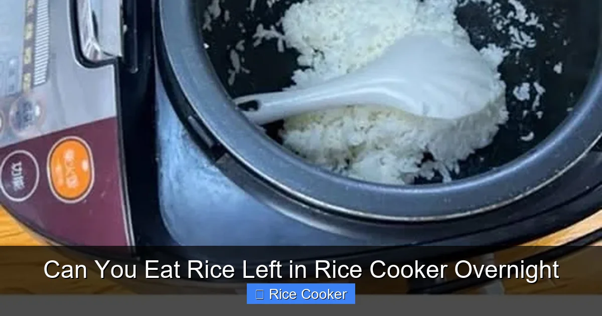 Can You Eat Rice Left in Rice Cooker Overnight