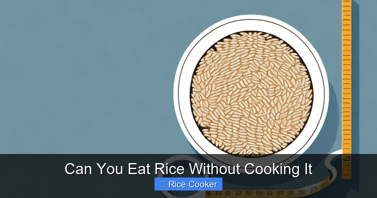 Can You Eat Rice Without Cooking It
