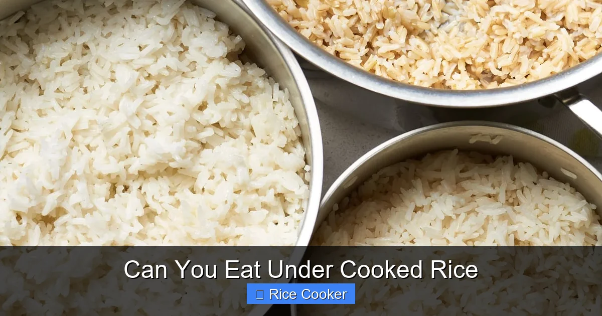 Can You Eat Under Cooked Rice