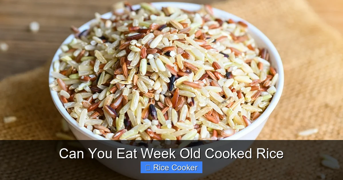 Can You Eat Week Old Cooked Rice