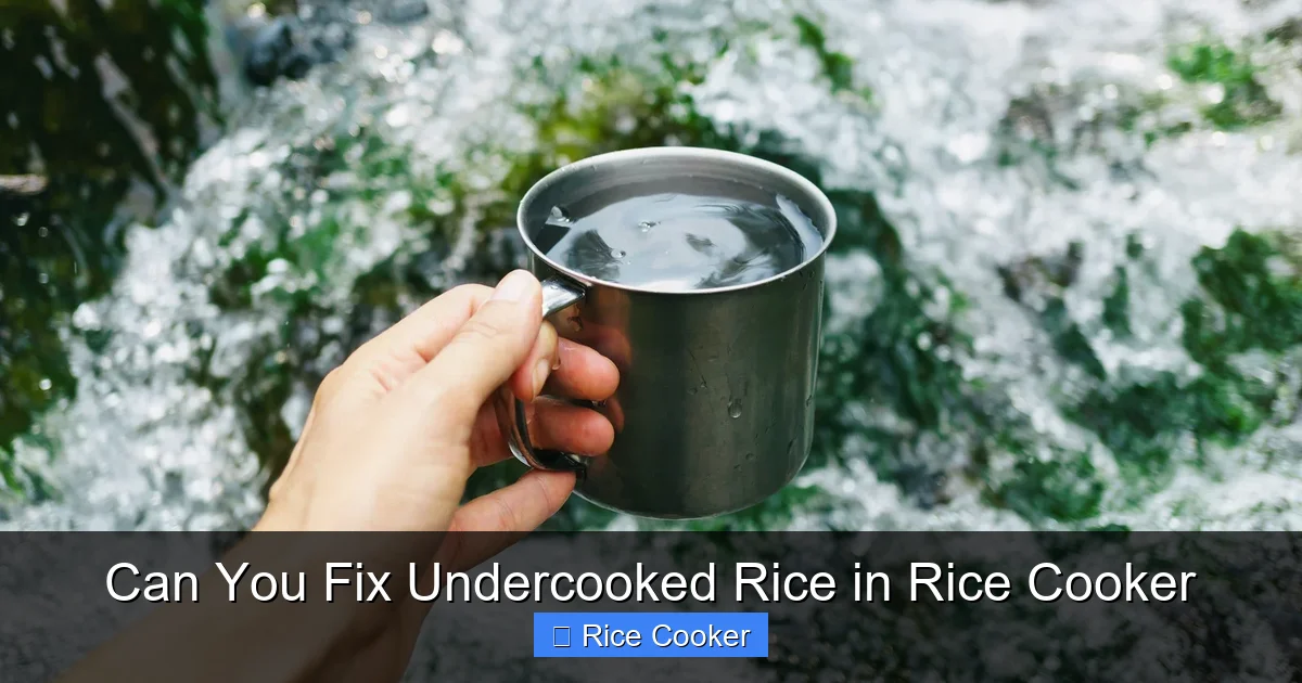 Can You Fix Undercooked Rice in Rice Cooker