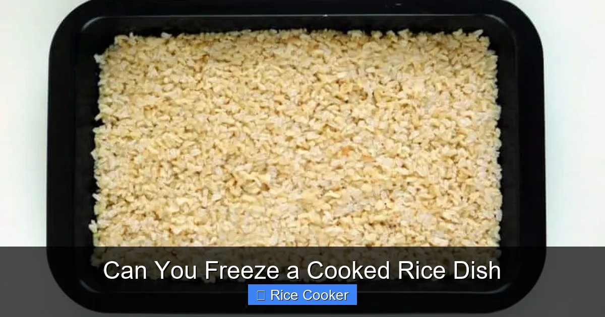 Can You Freeze a Cooked Rice Dish