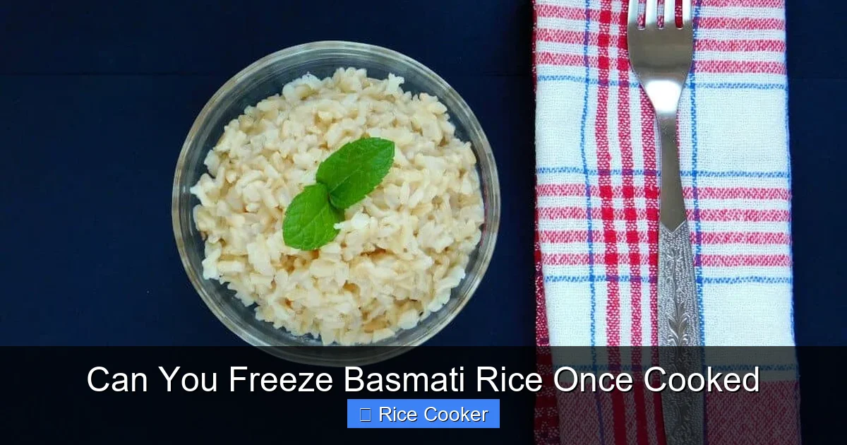 Can You Freeze Basmati Rice Once Cooked