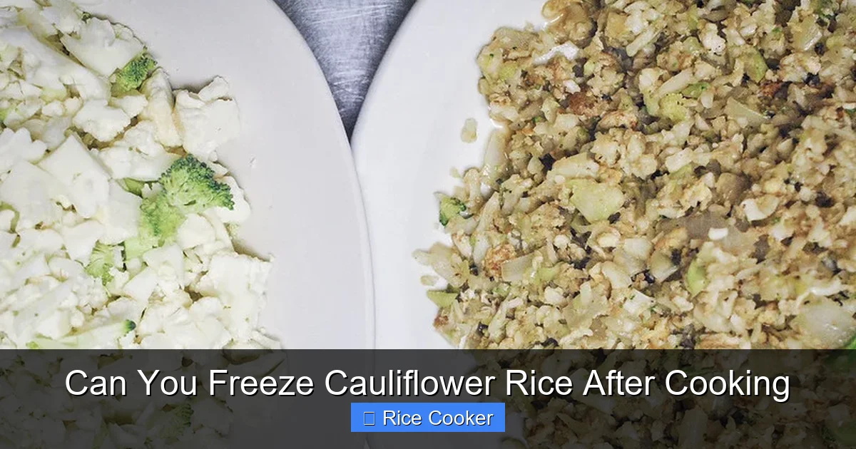 Can You Freeze Cauliflower Rice After Cooking