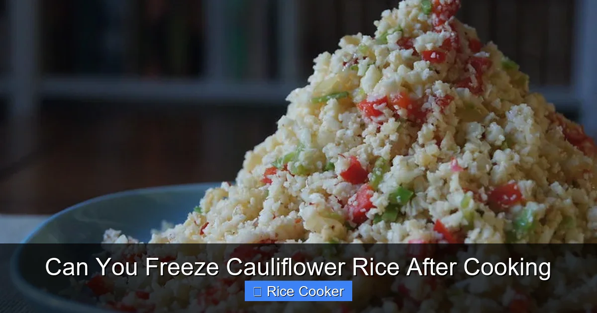 Can You Freeze Cauliflower Rice After Cooking