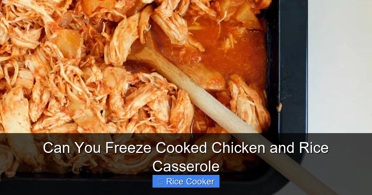 Can You Freeze Cooked Chicken and Rice Casserole