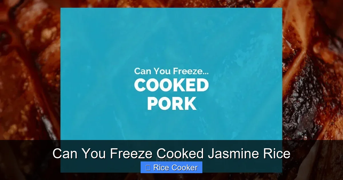 Can You Freeze Cooked Jasmine Rice