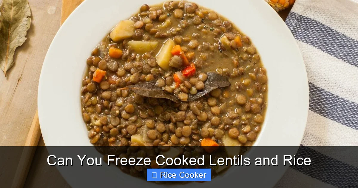 Can You Freeze Cooked Lentils and Rice