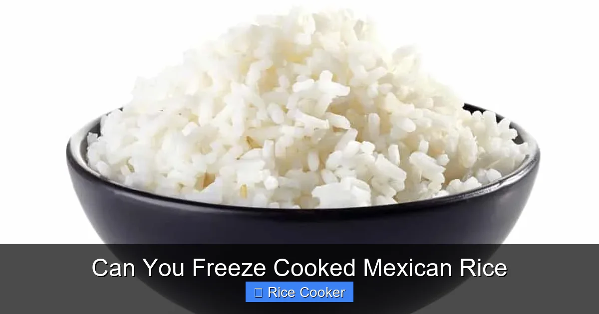 Can You Freeze Cooked Mexican Rice