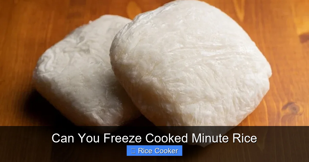 Can You Freeze Cooked Minute Rice