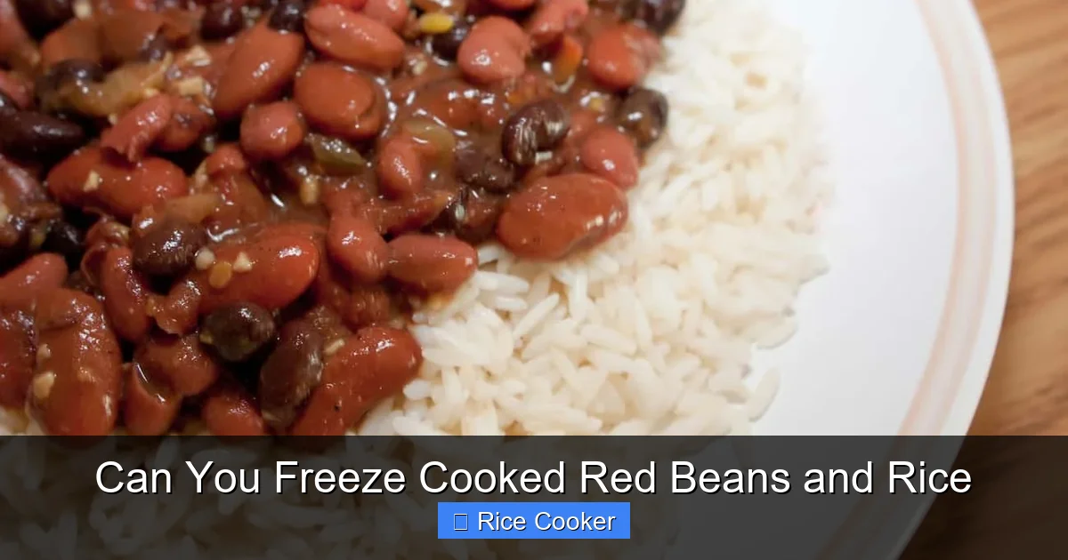 Can You Freeze Cooked Red Beans and Rice