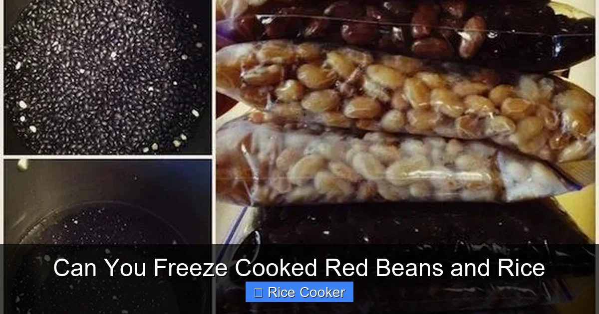 Can You Freeze Cooked Red Beans and Rice