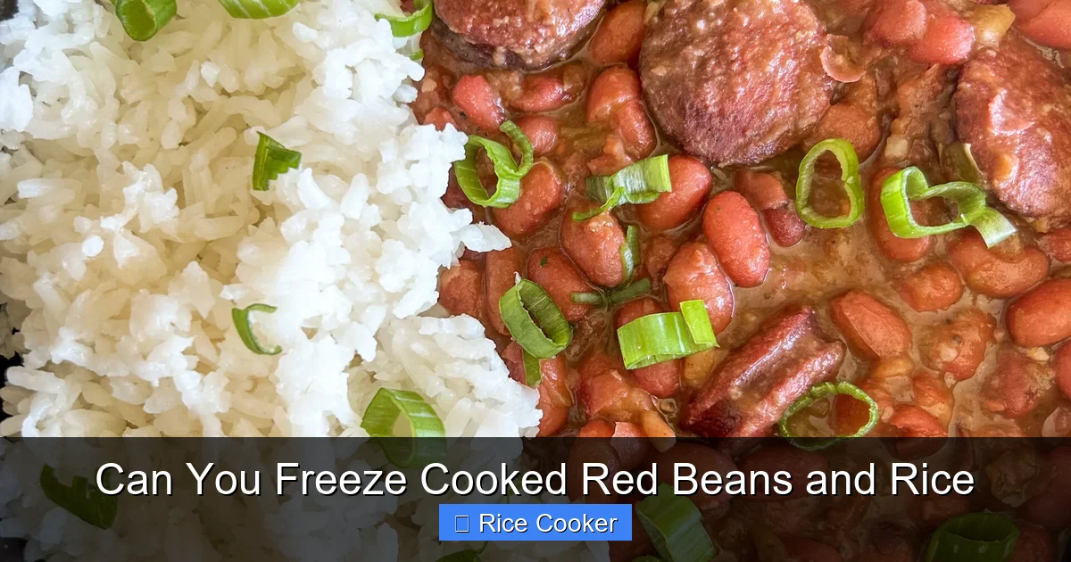 Can You Freeze Cooked Red Beans and Rice