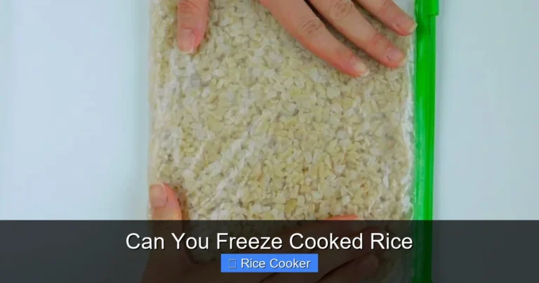 Can You Freeze Cooked Rice