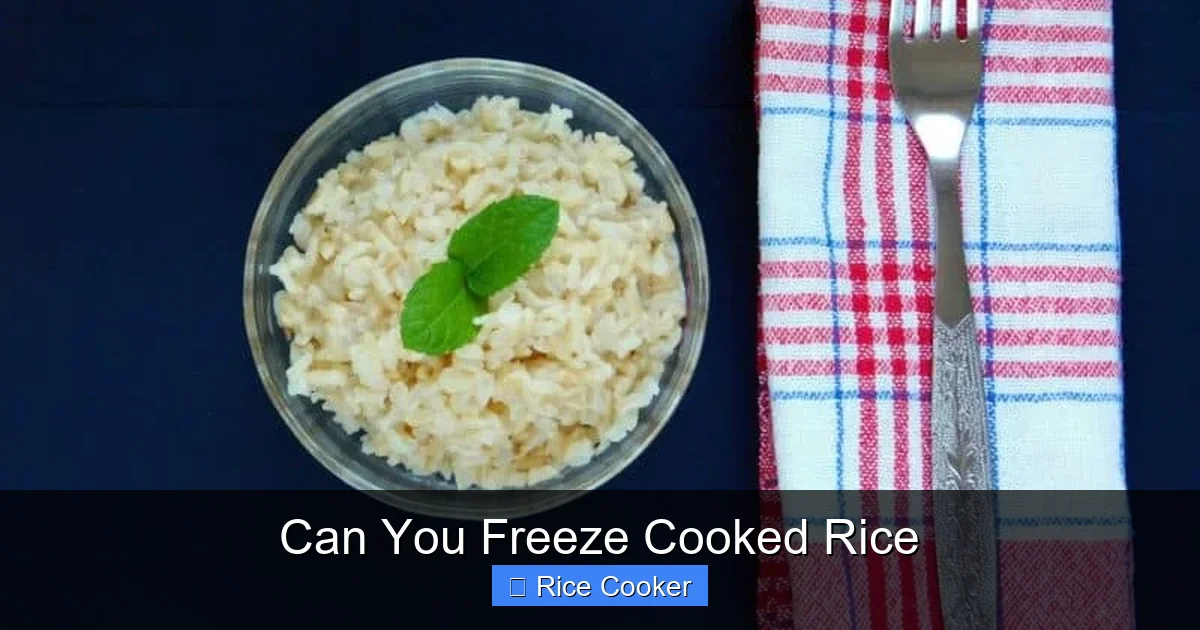 Can You Freeze Cooked Rice