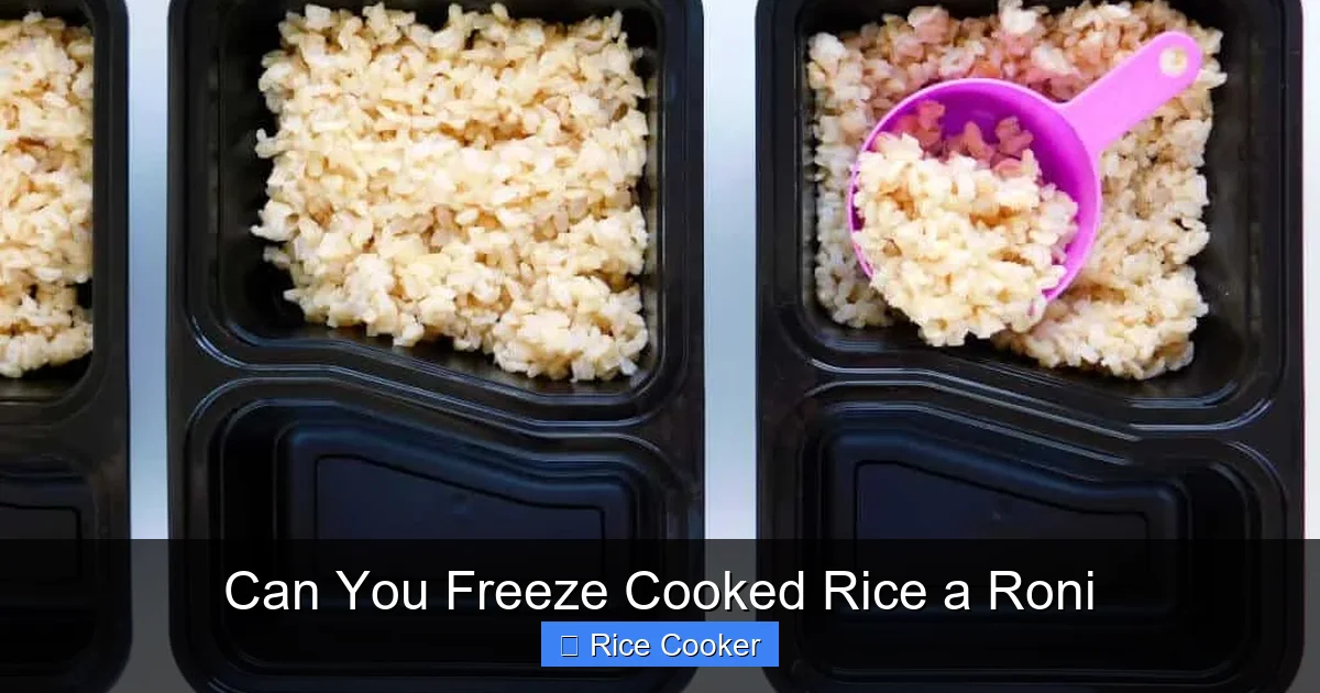 Can You Freeze Cooked Rice a Roni
