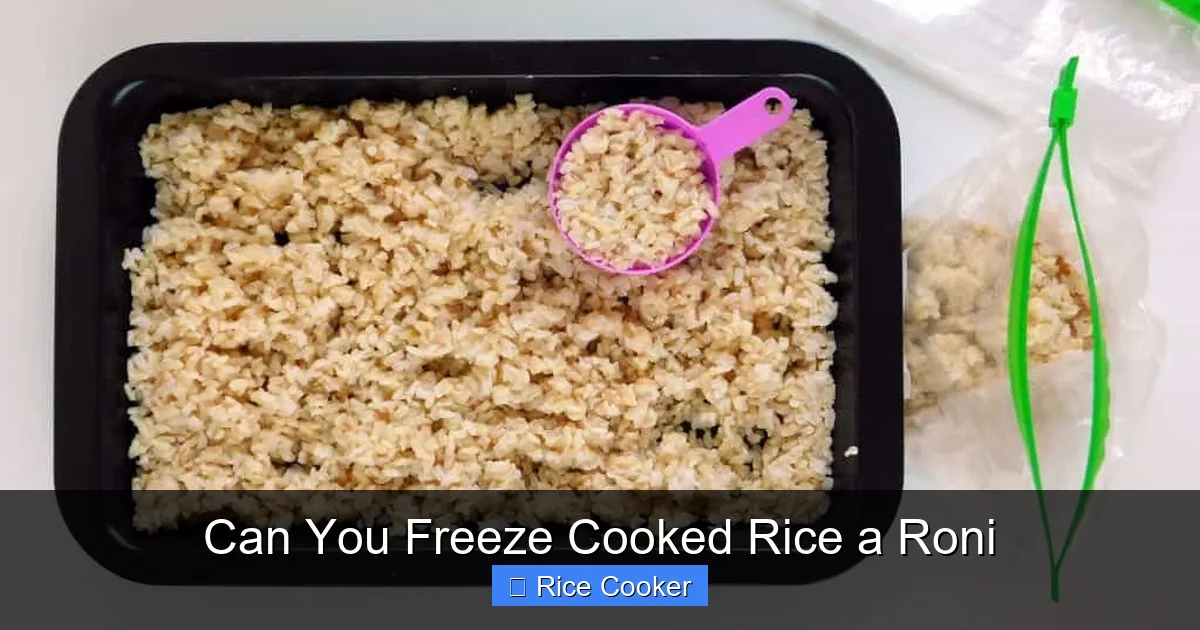 Can You Freeze Cooked Rice a Roni