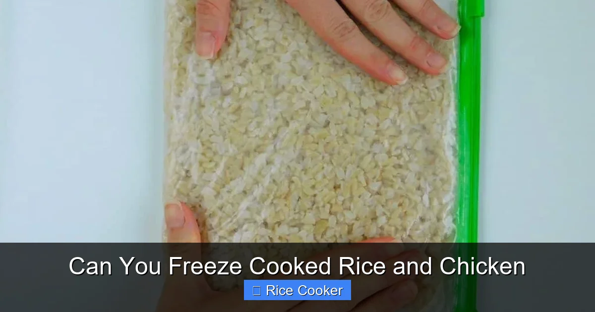 Can You Freeze Cooked Rice and Chicken
