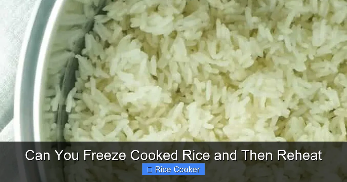 Can You Freeze Cooked Rice and Then Reheat