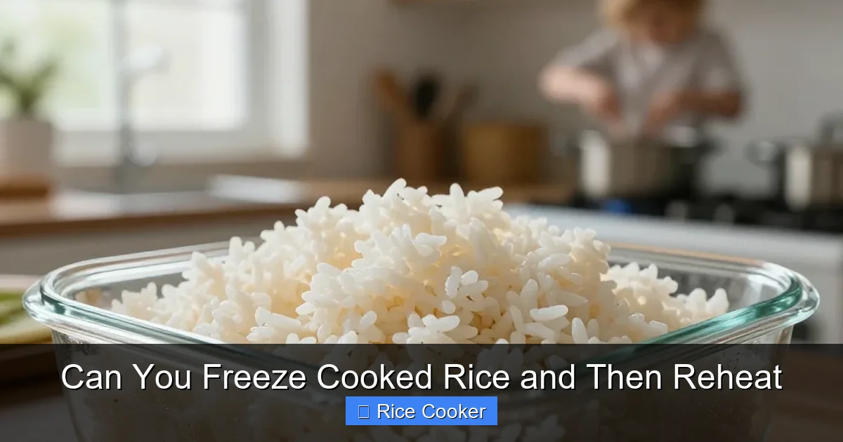Can You Freeze Cooked Rice and Then Reheat