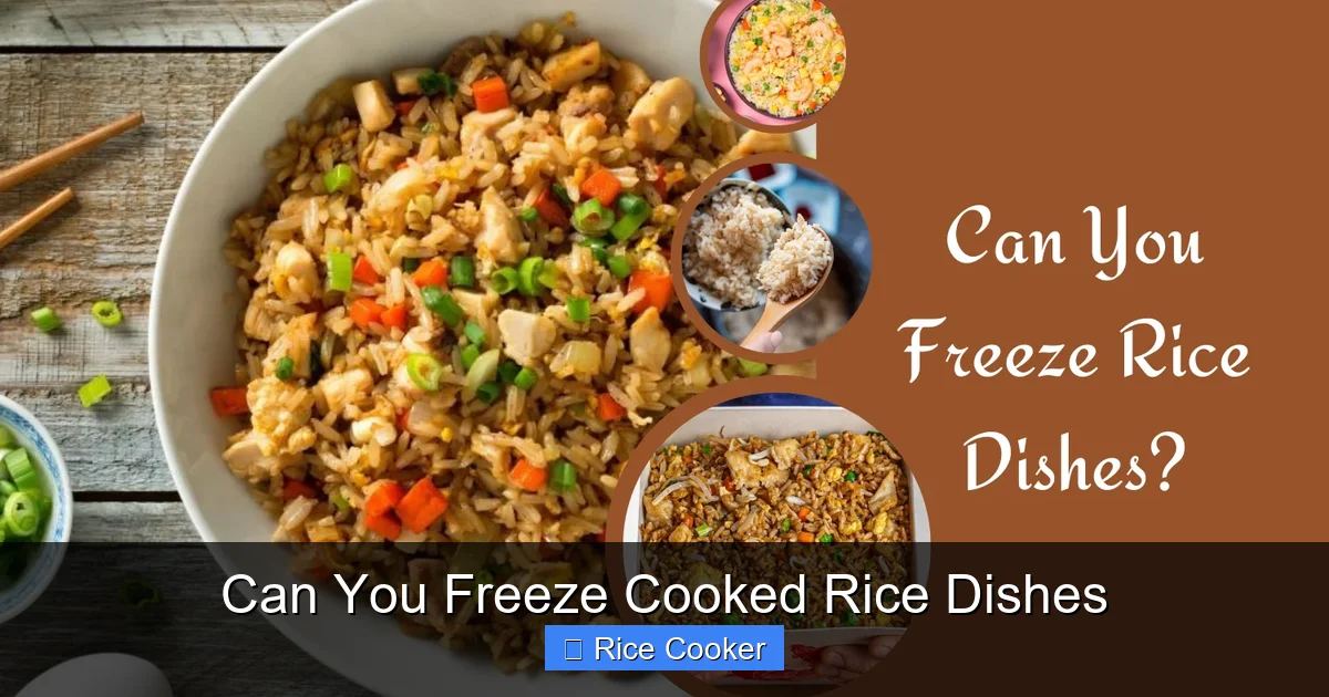 Can You Freeze Cooked Rice Dishes