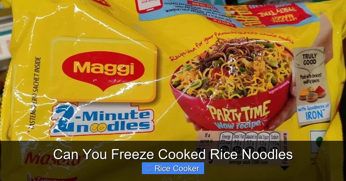 Can You Freeze Cooked Rice Noodles